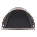 vidaXL Cort tunel cu acoperis gri si portocalie 370 x 275 x 210 cm