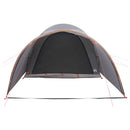 vidaXL Cort tunel cu acoperis gri si portocalie 370 x 275 x 210 cm