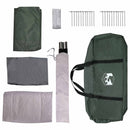 vidaXL Cort tunel verde army 370 x 275 x 210 cm poliester si otel