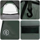 vidaXL Cort tunel verde army 370 x 275 x 210 cm poliester si otel