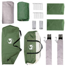 vidaXL Cort lateral verde 410 x 410 x 250 cm poliester si otel