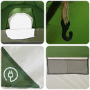 vidaXL Cort lateral verde 410 x 410 x 250 cm poliester si otel