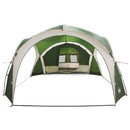vidaXL Cort lateral verde 410 x 410 x 250 cm poliester si otel