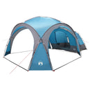 vidaXL Cort lateral albastru 410 x 410 x 250 cm poliester si otel