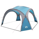 vidaXL Cort lateral albastru 410 x 410 x 250 cm poliester si otel