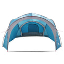 vidaXL Cort lateral albastru 410 x 410 x 250 cm poliester si otel
