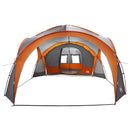 vidaXL Cort lateral cu acoperis gri si portocalie 410 x 410 x 250 cm
