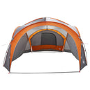 vidaXL Cort lateral cu acoperis gri si portocalie 410 x 410 x 250 cm