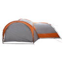 vidaXL Cort lateral cu acoperis gri si portocalie 410 x 410 x 250 cm