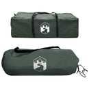 vidaXL Cort lateral  verde army 410 x 410 x 250 cm poliester si otel