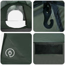 vidaXL Cort lateral  verde army 410 x 410 x 250 cm poliester si otel