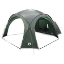 vidaXL Cort lateral  verde army 410 x 410 x 250 cm poliester si otel