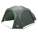 vidaXL Cort lateral  verde army 410 x 410 x 250 cm poliester si otel