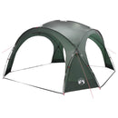 vidaXL Cort lateral  verde army 410 x 410 x 250 cm poliester si otel