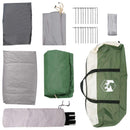 vidaXL Cort cabina verde 480 x 273 x 205 cm poliester si otel