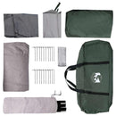 vidaXL Cort cabina verde army 480 x 273 x 205 cm poliester si otel
