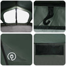 vidaXL Cort cabina verde army 480 x 273 x 205 cm poliester si otel