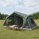 vidaXL Cort cabina verde army 480 x 273 x 205 cm poliester si otel