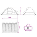 vidaXL Cort instant cerde 305 x 215 x 140 cm poliester si otel