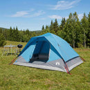 vidaXL Cort instant albastru 305 x 215 x 140 cm poliester si otel