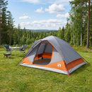vidaXL Cort instant cu acoperis gri si portocalie 305 x 215 x 140 cm