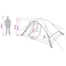 vidaXL Cort instant verde army 305 x 215 x 140 cm poliester si otel