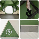 vidaXL Cort instant verde 305 x 275 x 190 cm poliester si otel