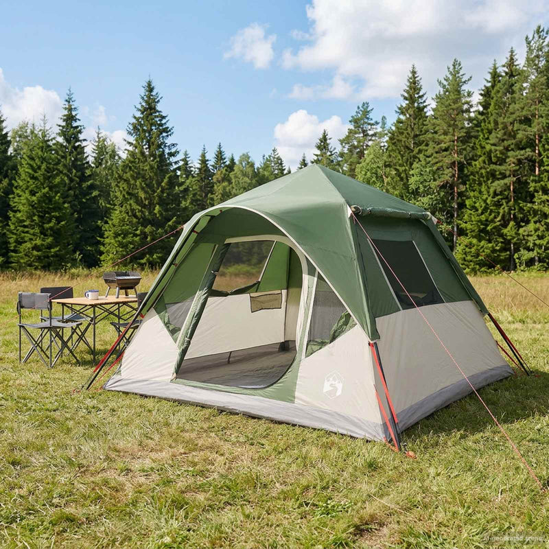 vidaXL Cort instant verde 305 x 275 x 190 cm poliester si otel