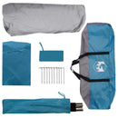 vidaXL Cort instant albastru 305 x 275 x 190 cm poliester si otel