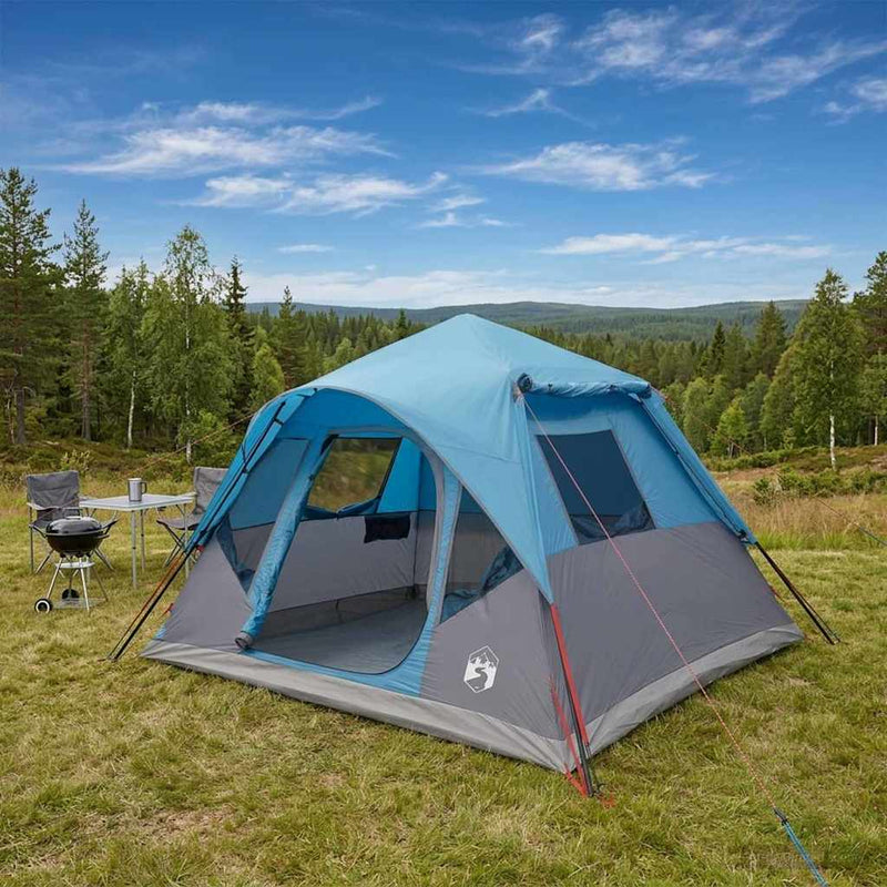 vidaXL Cort instant albastru 305 x 275 x 190 cm poliester si otel