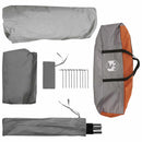vidaXL Cort Instant cu acoperis gri si portocalie 305 x 275 x 190 cm