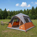 vidaXL Cort Instant cu acoperis gri si portocalie 305 x 275 x 190 cm
