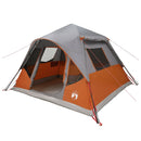 vidaXL Cort Instant cu acoperis gri si portocalie 305 x 275 x 190 cm