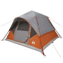 vidaXL Cort Instant cu acoperis gri si portocalie 305 x 275 x 190 cm