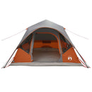 vidaXL Cort Instant cu acoperis gri si portocalie 305 x 275 x 190 cm