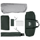 vidaXL Cort instant verde army 305 x 275 x 190 cm poliester si otel