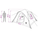 vidaXL Cort instant verde army 305 x 275 x 190 cm poliester si otel