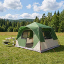 vidaXL Cort Instant verde 365 x 380 x 200 cm poliester si otel