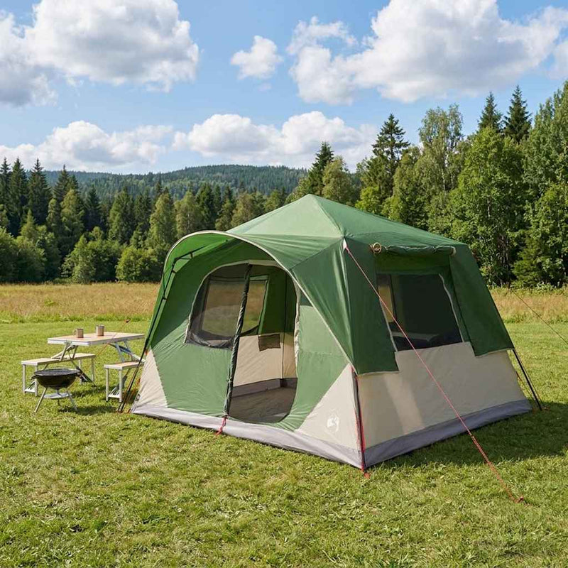 vidaXL Cort Instant verde 365 x 380 x 200 cm poliester si otel