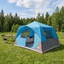 vidaXL Cort instant albastru 365 x 380 x 200 cm poliester si otel