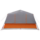 vidaXL Cort instant cu acoperis gri si portocalie 365 x 380 x 200 cm