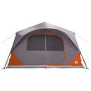 vidaXL Cort instant cu acoperis gri si portocalie 365 x 380 x 200 cm