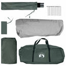 vidaXL Cort instant verde army 365 x 380 x 200 cm poliester si otel