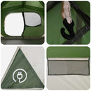vidaXL Cort instant verde 365 x 280 x 200 cm poliester si otel