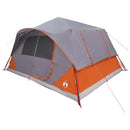 vidaXL Cort instant cu acoperis gri si portocalie 365 x 280 x 200 cm