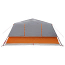 vidaXL Cort instant cu acoperis gri si portocalie 365 x 280 x 200 cm