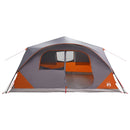 vidaXL Cort instant cu acoperis gri si portocalie 365 x 280 x 200 cm