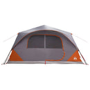 vidaXL Cort instant cu acoperis gri si portocalie 365 x 280 x 200 cm