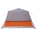 vidaXL Cort instant cu acoperis gri si portocalie 365 x 280 x 200 cm