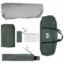 vidaXL Cort instant verde army 365 x 280 x 200 cm poliester si otel